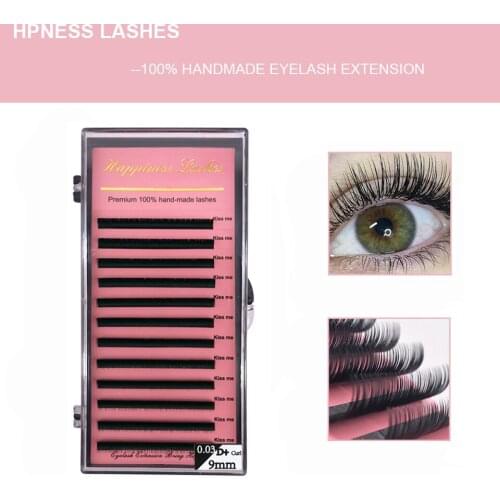Professional Soft Natural Classic Black Matte False Eyelash Extension Individual Eye Lashes for Make Up 100% Hand-made Wholesale