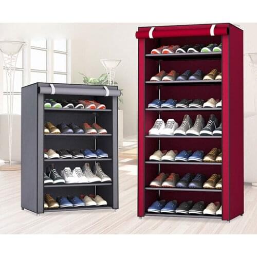 Dustproof Home Shoe Racks Organizer Multiple Layers Shoes Shelf Stand Holder Door Shoe Rack Save Space Home Wardrobe Storage