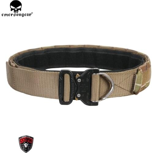 EMERSONGEAR D-Ring Riggers Combat Belt 1.75-2inch One-pcs Combat Belt emerson Tactical Gear Hunting Accessories Multicam EM9342