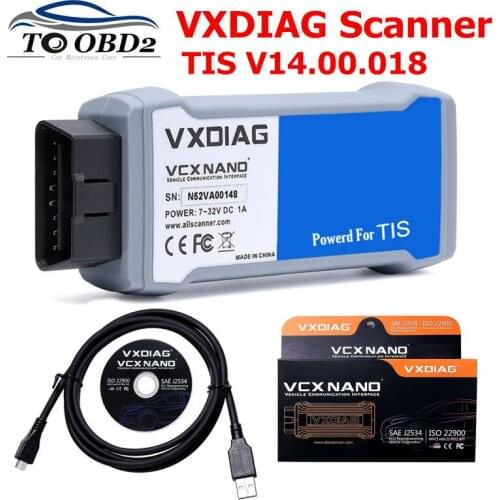 High quality VXDIAG VCX NANO USB&WIFI Version for TOYOTA TIS Techstream V14 Compatible with SAE J2534 Support to year 2019