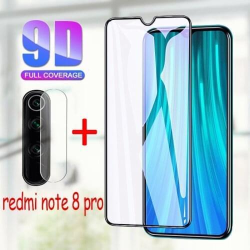 1-2pcs lens Tempered Glass For Xiaomi Redmi note 8 pro Screen Protector readmi note 8 pro 8pro Safty Protective Glass Film