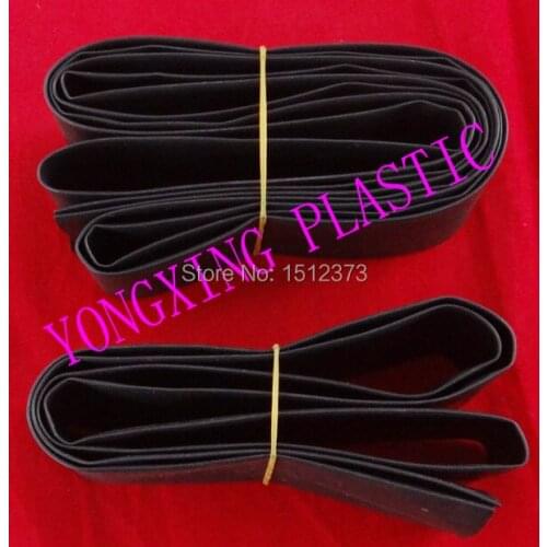 1piece(1M)/lot pvc heat shrink tubing ratio 2:1 sleeving wire cable water-proof 30mm black color 1M/piece in bag package
