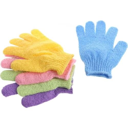 1Pc Bath Glove Exfoliating Wash Skin Spa Massage Shower Scrub Scrubber