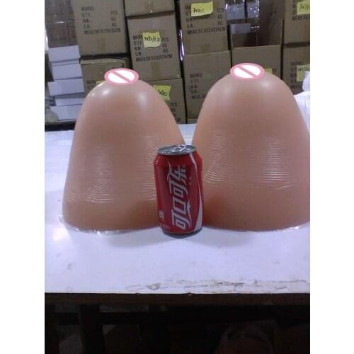 10kg/pair Huge breast forms Super Silicone fake breast artificial breast sexy cleavage boobs for crossdresser shemale Drag queen