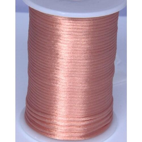 10 yards Flesh-colored 2MM Rattail Satin Cord Macrame Beading Nylon Chinese knot rope wholesale bulk jewellery making supplies