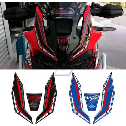 3D Motorcycle Front Fairing Protection Decals Case Hood sticker for Honda Africa Twin 2016-2019 2017 2018