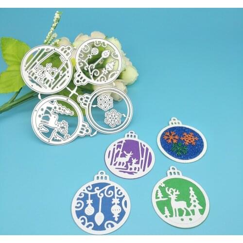 4 types of Christmas keychain ornaments metal cutting knife molds, paper crafts, scrapbooks, photo albums, greeting cards, DIY