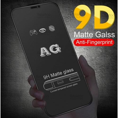9D Full Glue Matte Glass For IPhone 13 Pro Max 12 Mini 11 X XS XR Aifon Aphone 6 7 8 Plus Cover Screen Protector Protective Film