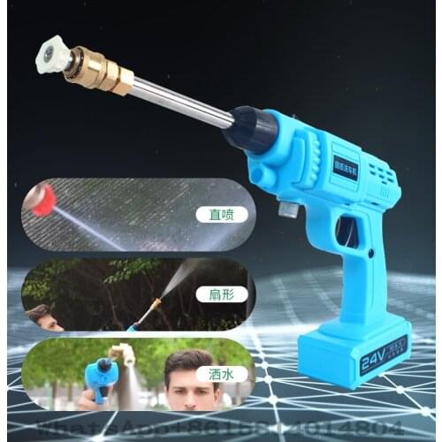 Wireless car washing machine high pressure portable car washing device,lithium battery washing water gun,charging car washing
