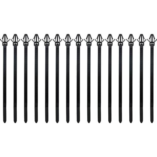 For Car Corrugated Pipe Car Wire Organizers Wire Harness Fastener Cable Clamp Clips 15 Pieces Cable Ties Management Car-styling