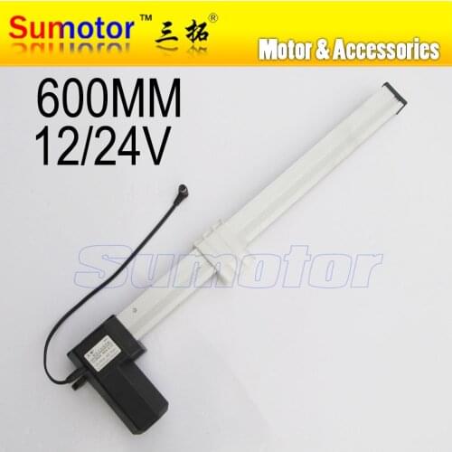 K600 24 inch(600mm) stroke SLIDER BLOCK Electric linear actuator motor DC 24V 15mm/s Heavy Duty Push 150Kg Health bed TV lifting