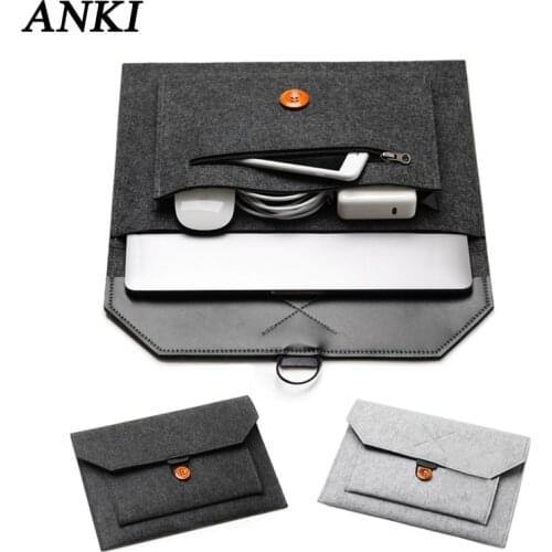 2020 Hot Felt Sleeve Laptop Bag 15.6 14.1 Case for Macbook Air 13 Pro 16 12 New 15.4 Touch Bar for Xiaomi Mi Notebook 13.3 Cover