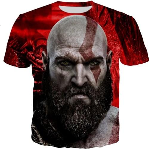 Hot Game God of War Printed 3D T-shirt Men/women 2021 New Fashion Cool Casual Shirts Unisex Harajuku Style Streetwear Tops