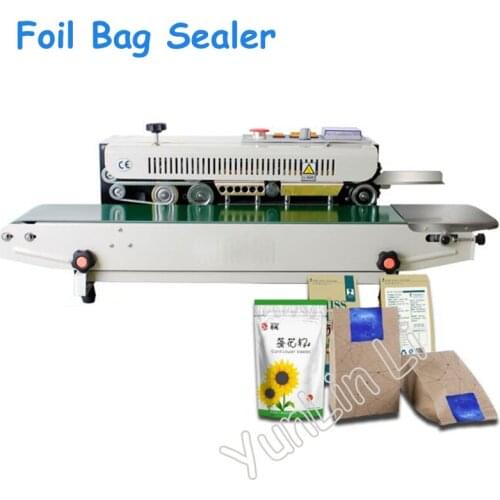 Commercial Electric Plastic Foil Bag Sealer Automatic Date Stamping Machine Paper Bag Packing Machine