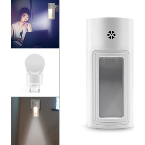 L803B 0.7W AC100-240V Mini Plug-in Light Control Night Light with Automatic Lighting for Bedroom