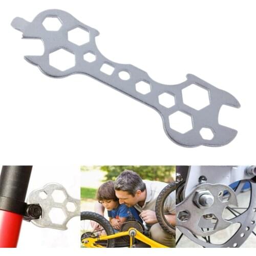 Cycling Portable Multitool Wrench 8-17mm Hex Multihole Screw Wrench Spanner Bicycle Repair Hand Tools Cycle Bike Repair Tool