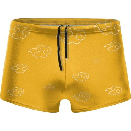Men Japanese Anime beach swimming trunks Akatsuki Symbol swimsuits husband for the sea Pool