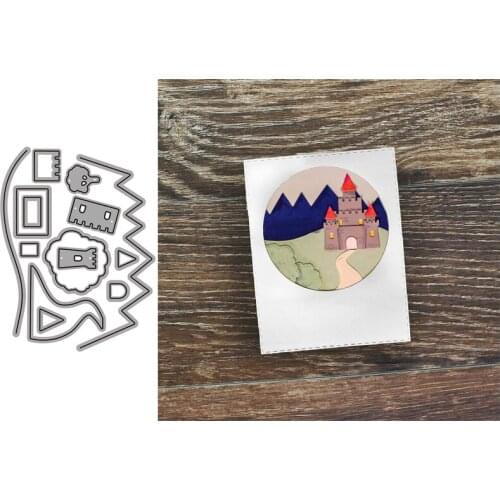 Landscape Shape New 2021 Metal Cutting Dies for Scrapbooking Mold Cut Stencil Handmade Tools DIY Card Make Mould Model Craft