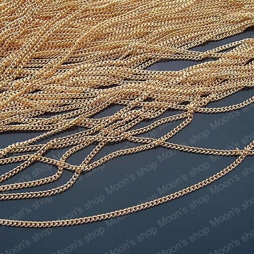 Wholesale Width 1.5mm Gold color Iron Extended Twisted Chains Accessories 5 Meter (JM2717)