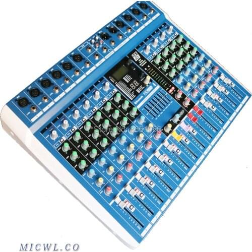 Professional Sound Console Mixer Stage Meeting Stereo USB Bluetooth 24Bit 40KHz 6-Channel 8-Channel 10-Channel Reverberation