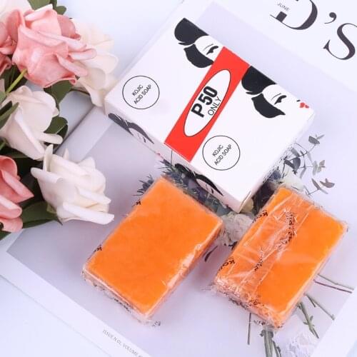 Drop Ship&Wholesale Whitening Soap Skin Bleaching Kojic Acid Glycerin Handmade Soap Deep Cleaning Oct. 10