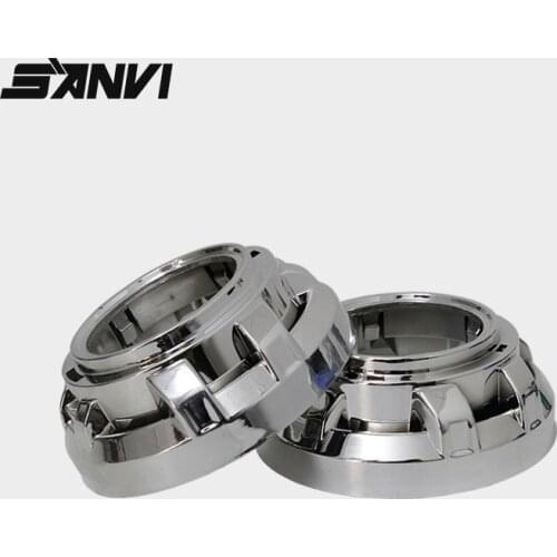 SANVI 2pcs shrouds for 3.0 HID Bi HID Projector Lens Car Headlights Mask Automobile Heatproof Cover