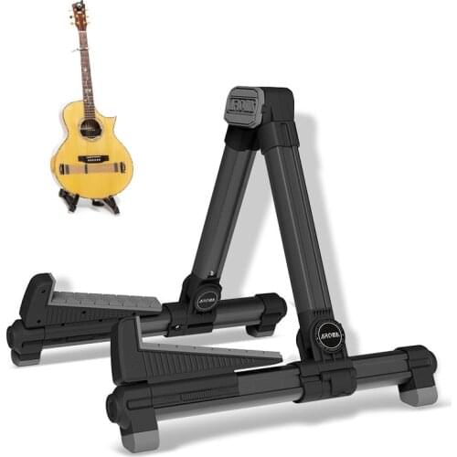 Folding Guitar Stand Suitable for Electric Guitars Bass Adjustable Durable Wear-Resistant Stand Holder Musical Instrument