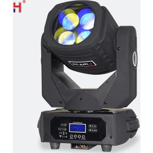 4X25W Led Super Beam DMX Stage Light Moving Head 100W Beam Lyre Bee Eyes Effect For Dj Show Bar Party