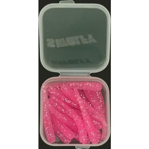 Swolfy Fishing Lure 0.3g 35mm 30pcs Needle tail Lure Soft Rockfish Ocean Rock Bait Luminous bait artifi