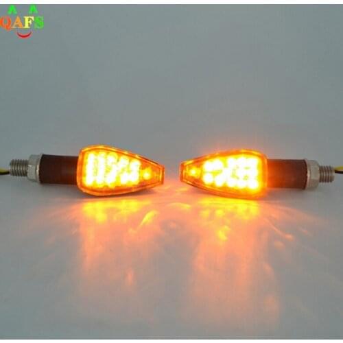 14LED Universal Motorcycle Flashing Turn Signal Light Lamp Indicator Light Amber Blinker Light LED Flasher Relay 12V