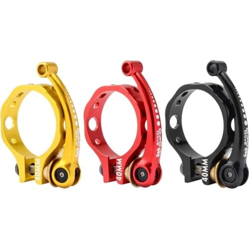 MUQZI Folding Bike Seat Post Clamp Ultralight Aluminum Alloy Quick Release Seatpost Collar 40mm for Folding Bikes