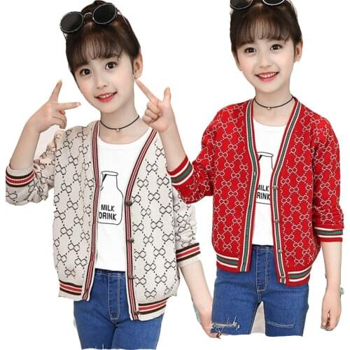 Foreign Trade 2020 Spring Autumn Baby Girls Cardigan Woollen Sweater Coat Boys Casual Knitwear Childrens Knitted Clothes X311