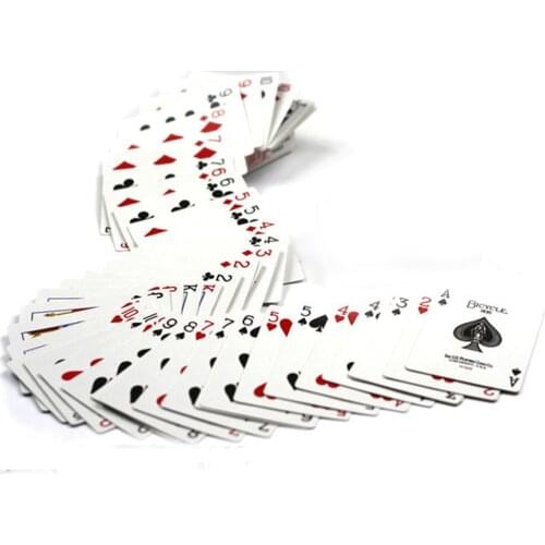 Magic Trick Waterfall Prank Prop Deck(connection by invisible thread) Electric Gag Blue Poker Acrobatics Cards