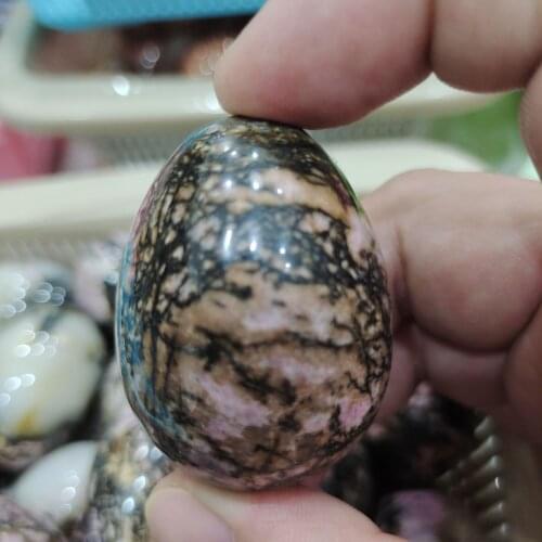 1pcs High Quality Natural Crystal Rose stone Egg Healing Energy Stone For Home Decoration