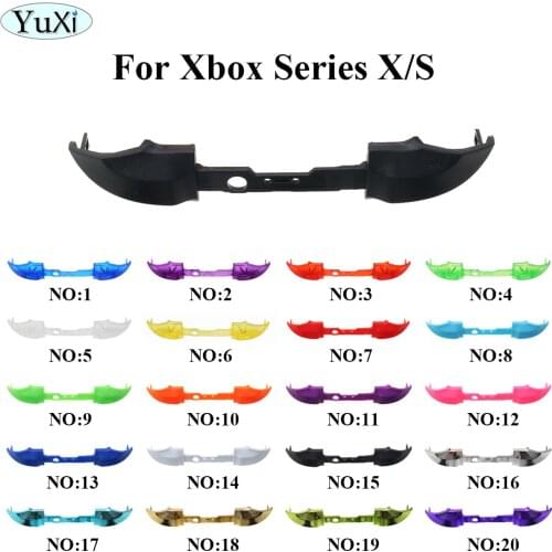 YuXi Replacement New High Quality Colorful Black LB RB Bumpers Triggers Buttons for XBOX Series S X Controller Accessories
