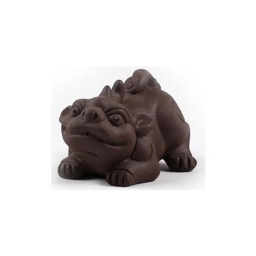 Factory outlet yixing handmade purple clay tea pets lucky brave troops Chinese tea accessories about 6cm*9cm t61