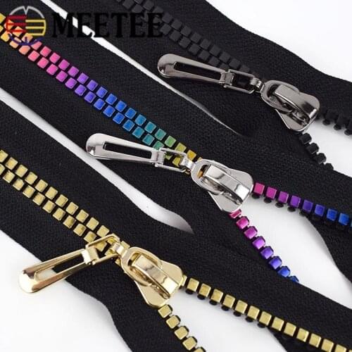 2pcs 8# Open-end Resin Zipper For Sewing Eco-friendly Jackets Coat Down Zippers Zip for Sewing DIY Garment Accessories
