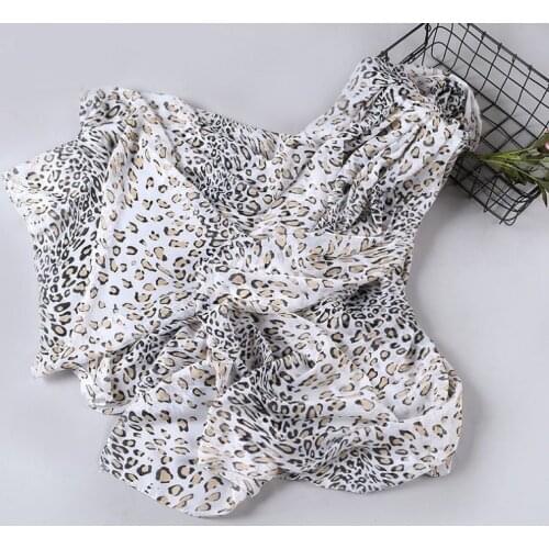 2020 200CM BIG SIZE Tiger Leopard chiffon scarf silk square hijab cool shawl ladies foulard femme Scarves hair bufanda mujer
