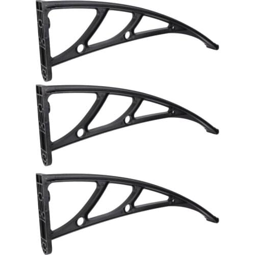 3pcs 60cm Outdoor Balcony Awning Support Bracket Door Window Eaves Rain Cover Awning Holder 3mm Bracket Slot Width