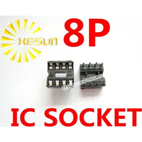 FREE SHIPPING 60PCS/LOT 2.54MM 8P (2x4 Pins) IC Socket