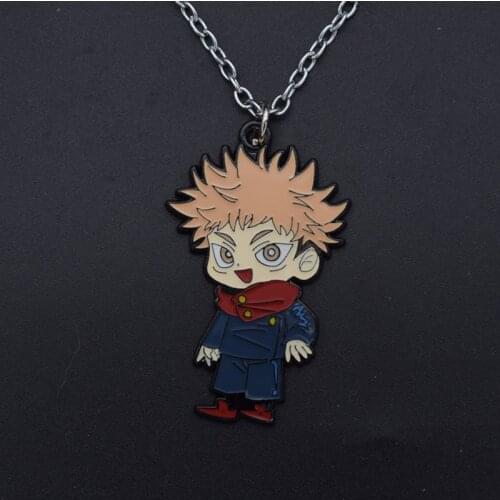 Jujutsu Kaisen Keychain Anime Cartoon Gojo Satoru Yuji Itadori Kugisaki Nobara Figure Pendant Enamel Keyring Jewelry New