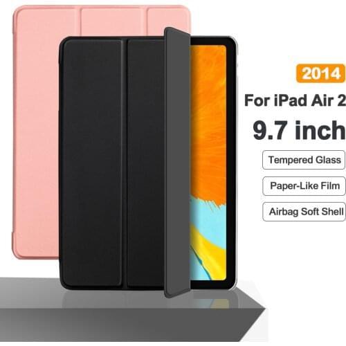 For iPad 9.7'' Flip Tablet Case Air 2 2014 Stand Smart Cover Funda For iPad Air2 9.7 inch Protective Cases A1566 A1567 Capa
