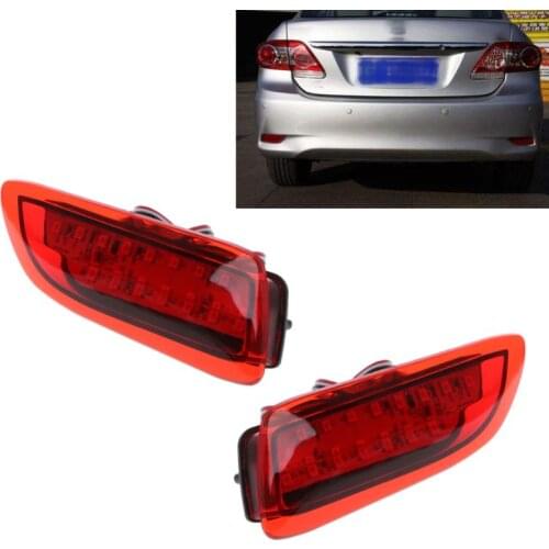 1Pair FTT Rear Bumper Lights LED Reflector Brake Stop Signal Running Lamp For Toyota Corolla Lexus CT200h