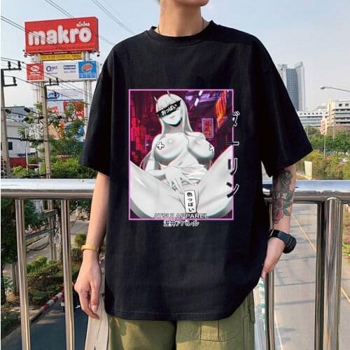 Hot Sale Fashion Tees Darling In The Franxx Zero TWO Couple T-shirts Graphic Classic T -Shirt Oversized Unisex Daily Streetwears