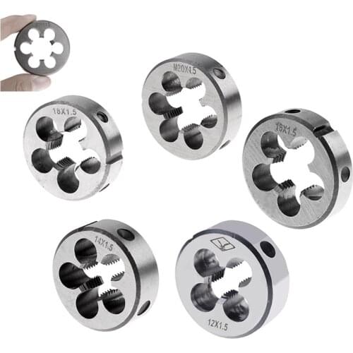 M12/14/16/18/20 HSS Machine Right Hand Screw Thread Metric Plug Tap & Round Die