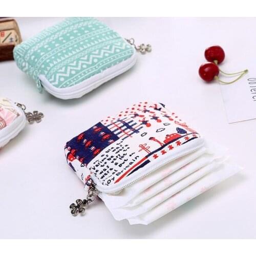 Multi-functional Wet Bag Reusable Bag for Mama Cloth Pads Menstrual Pad Sanitary Pads Bags Can Be Coin Makeup Bag Makeup Tool