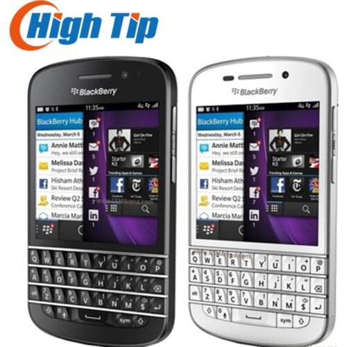 100% original Unlocked Original Q10 Blackberry mobile phone 3G 4G Network 8.0MP Dual-core 16G ROM Refurbished Free shipping