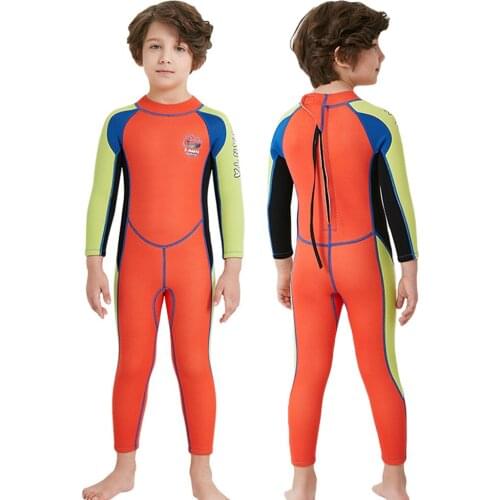 2.5MM Neoprene Boy Wetsuit Surf Children Rash Guards Swimming Windsurf Kitesurf Kids Scuba Diving Clothes Bathing Suit Swimsuit