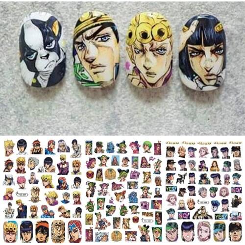 Newest TSC series TSC-241-251 Cartoon character 3d nail art stickers decal template diy nail tool decoration