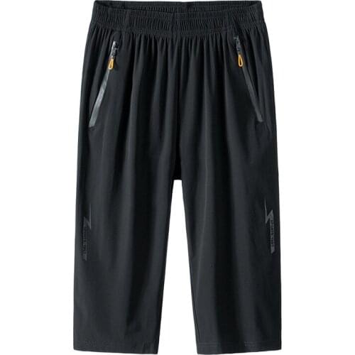 2021 New Summer Sweat Shorts Fashion Cropped Gym Shorts Casual Mens Ice Silk Shorts Sports and Leisure Large Size 8XL